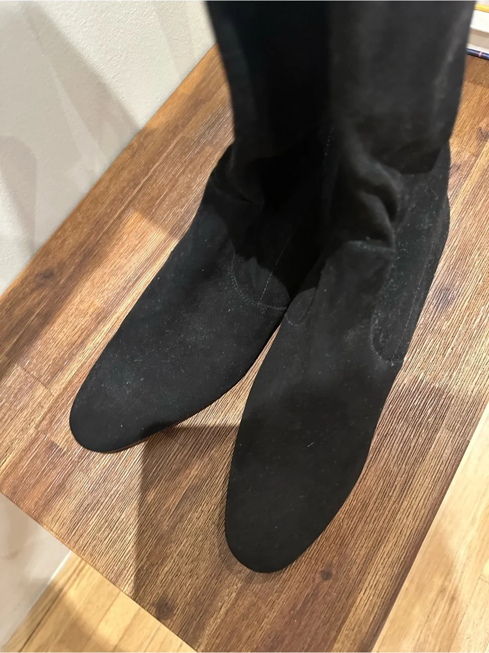 STUART WEITZMAN GENNA 25 SUEDE OVER-THE-KNEE BOOT